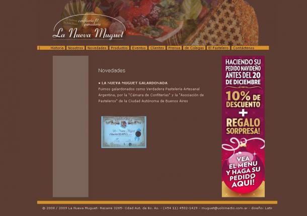 La Nueva Muguet :: Confiteria, Panaderia y Pasteleria en Villa del Parque