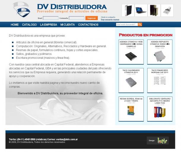 DV Distribuidora .:. Articulos de libreria  y afines