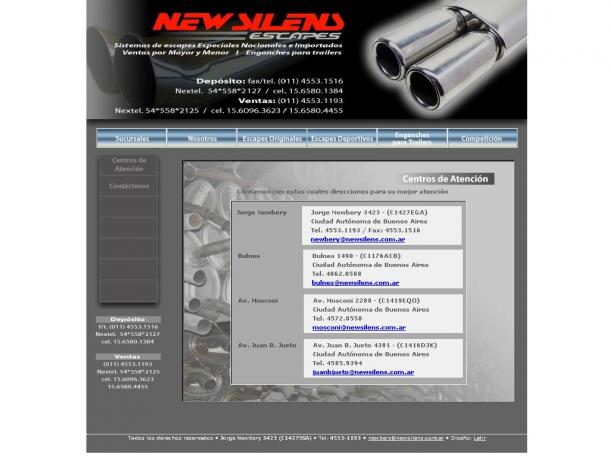 Esacpes New Silens .:. escapes y enganches para trailers