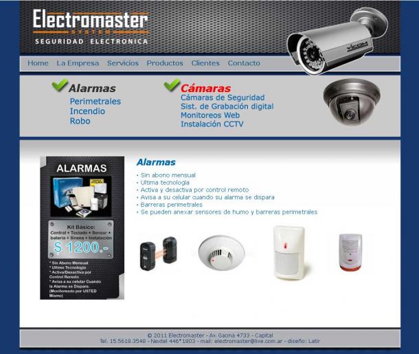 Electromaster CCTV .:. Seguridad Electronica