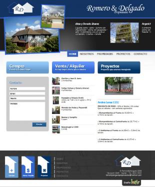 Sitio web dinamico, con estetica moderna y alta rotacion de inmuelbes