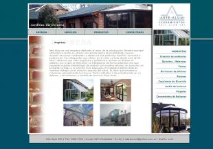 Sitio Web Institucional, para empresa de Cerramientos
