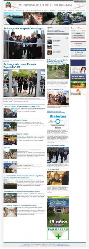 CMS con estructura DRUPAL. 
