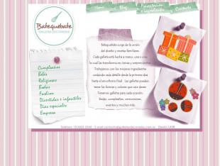 Sitio web de un emprendedor en el area gastronómica. Galletas decoradas y elaboradas totalmente artesanales.