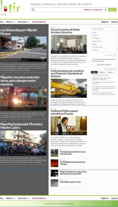 Proyecto de desarrollo social con perfil editorial. Está en etapa Beta de desarrollo e involucra la participación de diferentes editoriales barriales que no tengan sitio web propio o que deseen entrelazar contenido. 